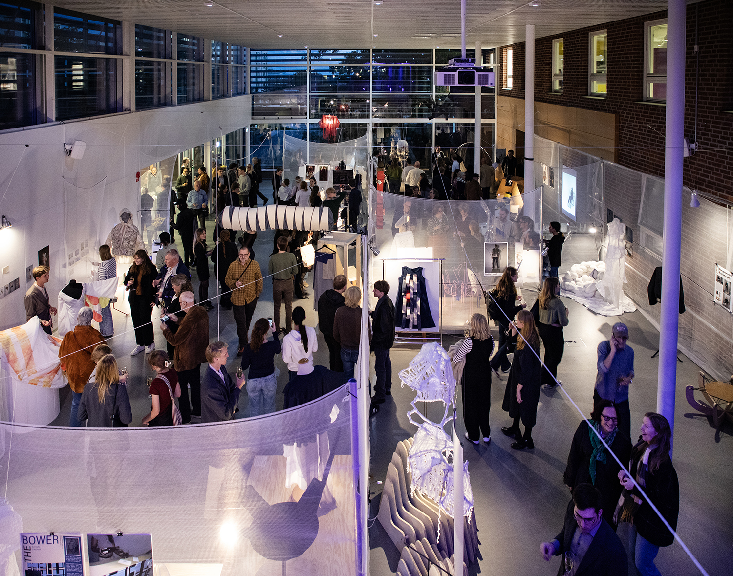 Exhibition Hall with guests. Photo. 