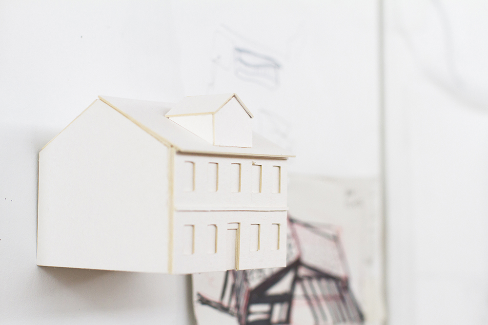 House model in paper. Photo. 